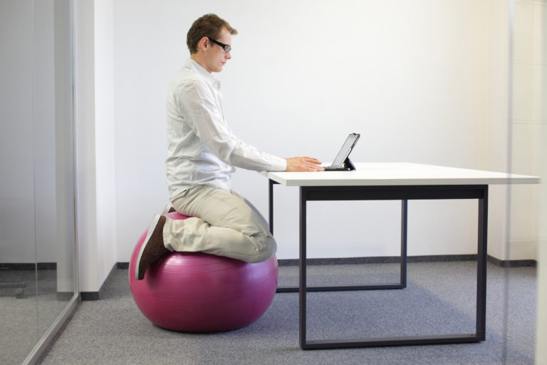Sit On Stability Ball Chair 768x512 